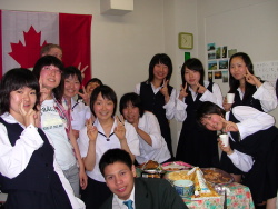 Muskie McKay and some of his many high school students