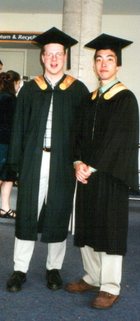Junichi and I at our Graduation Ceremony at UVIC