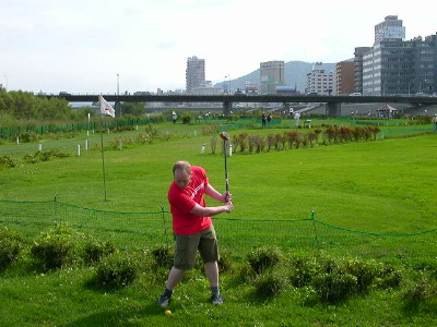 Blair playing Park Golf