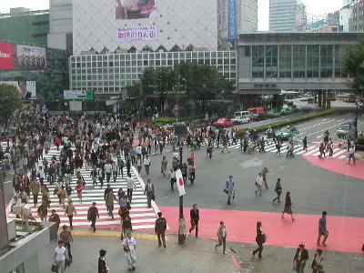 Intersection in Shibuya