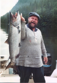 Moray McKay holding a salmon