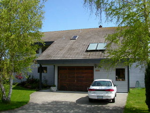 The street side of our house in Deep Bay