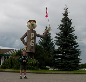 Me beside THE Prince George landmark