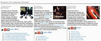 CD Collection Browser Screenshot